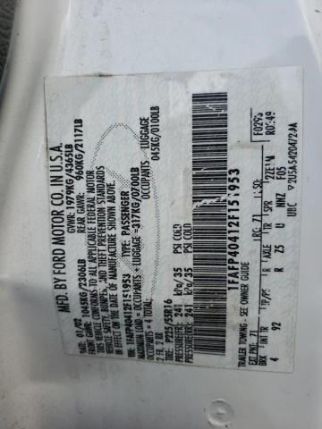 Photo 10 from auction – 2002 FORD MUSTANG with VIN 1FAFP40412F151953