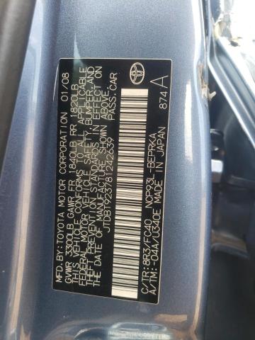 Photo 10 from auction – 2008 TOYOTA YARIS with VIN JTDBT923781242639