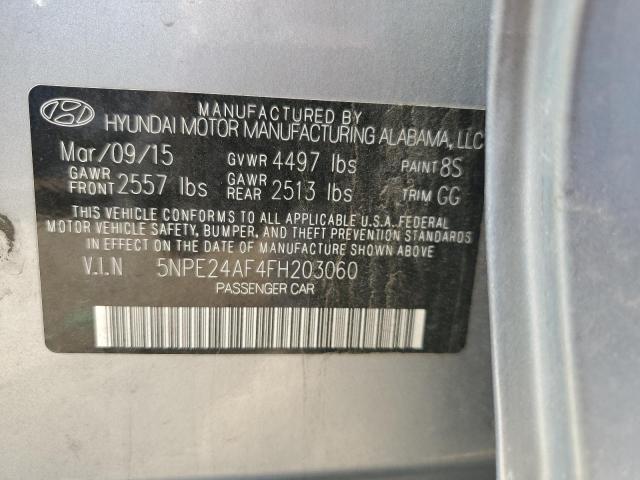 Photo 10 from auction – 2015 HYUNDAI SONATA SE with VIN 5NPE24AF4FH203060
