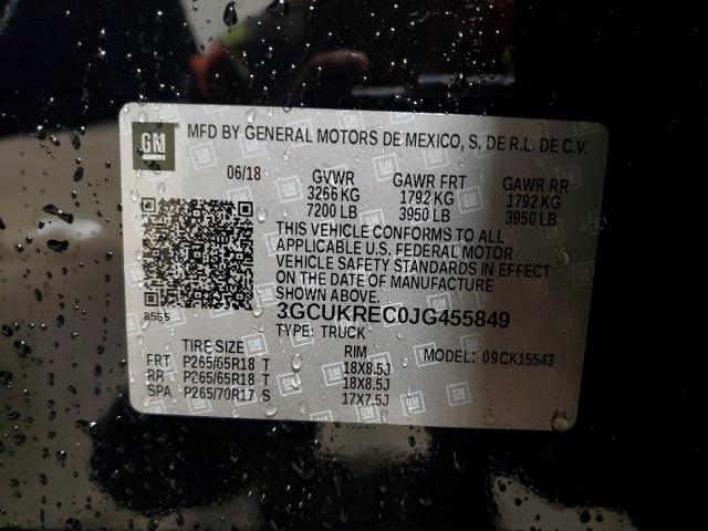 Photo 10 from auction – 2018 CHEVROLET SILVERADO with VIN 3GCUKREC0JG455849