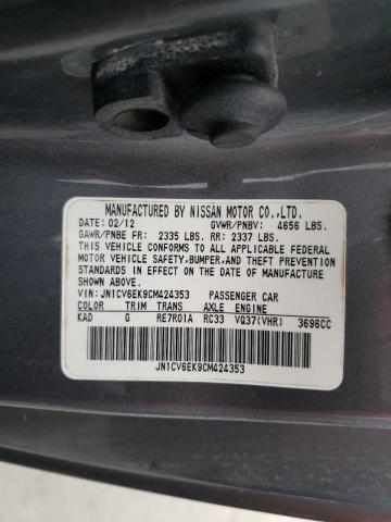 Photo 10 from auction – 2012 INFINITI G37 BASE with VIN JN1CV6EK9CM424353