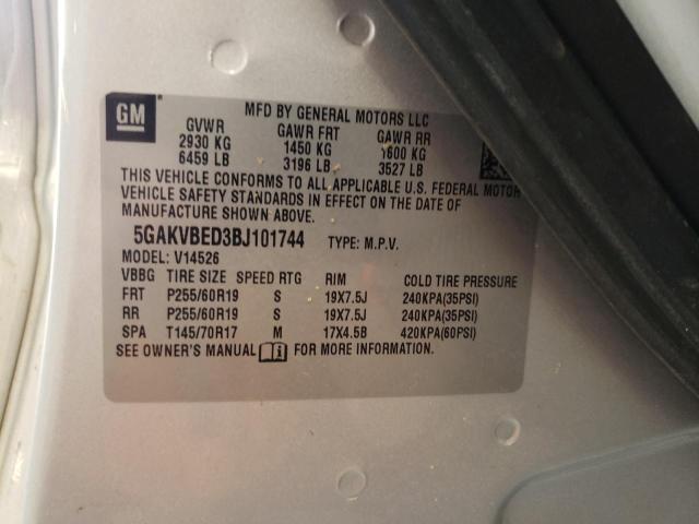 Photo 10 from auction – 2011 BUICK ENCLAVE CX with VIN 5GAKVBED3BJ101744