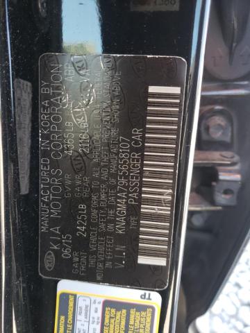 Photo 10 from auction – 2015 KIA OPTIMA LX with VIN KNAGM4A79F5658107