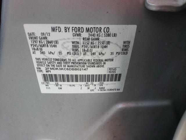Photo 10 from auction – 2013 FORD EDGE LIMIT with VIN 2FMDK3KC6DBB02147