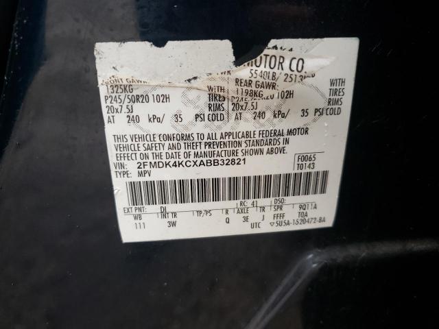 Photo 10 from auction – 2010 FORD EDGE LIMIT with VIN 2FMDK4KCXABB32821
