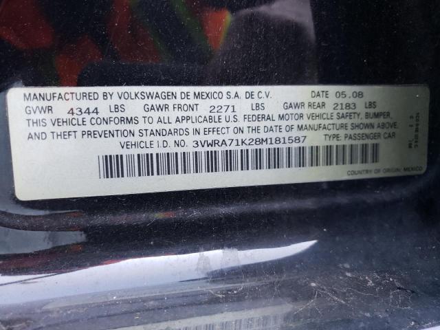 Zdjęcie 10 z aukcji – 2008 VOLKSWAGEN JETTA WOLF z VIN 3VWRA71K28M181587