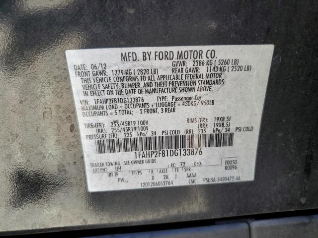 Photo 10 from auction – 2013 FORD TAURUS LIM with VIN 1FAHP2F81DG133876