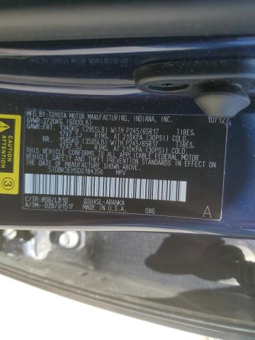 Photo 10 from auction – 2013 TOYOTA HIGHLANDER with VIN 5TDBK3EH5DS184356