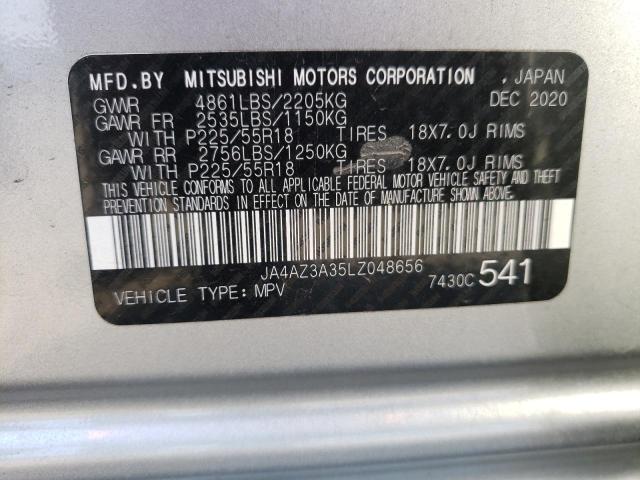 Photo 10 from auction – 2020 MITSUBISHI OUTLANDER with VIN JA4AZ3A35LZ048656