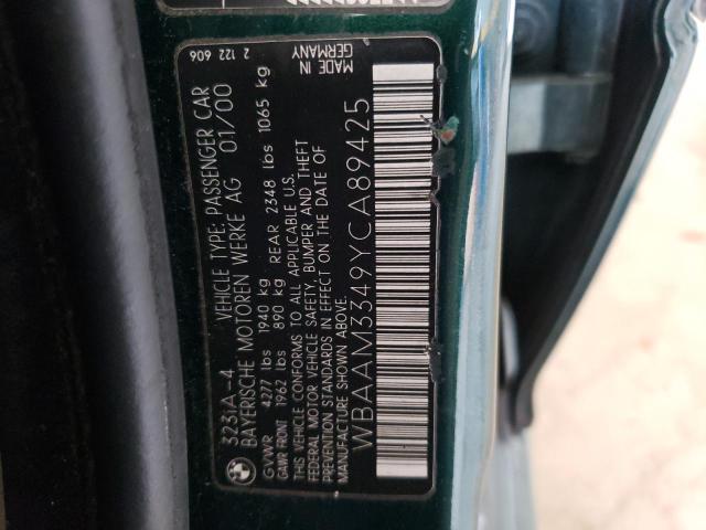 Photo 10 from auction – 2000 BMW 323 I with VIN WBAAM3349YCA89425