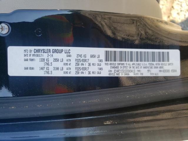 Photo 10 from auction – 2014 CHRYSLER TOWN & COU with VIN 2C4RC1CG1ER303413