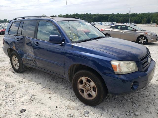 TOYOTA HIGHLANDER 2006 with VIN JTEDD21A660145928 - Photo from auction