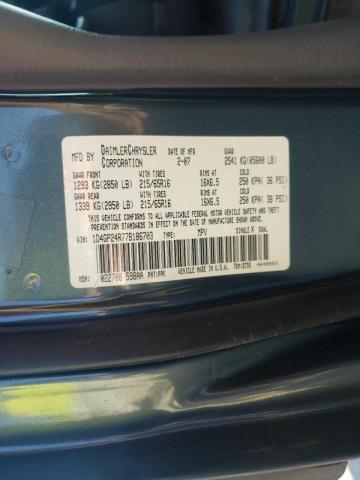 Photo 10 from auction – 2007 DODGE GRAND CARA with VIN 1D4GP24R77B186703