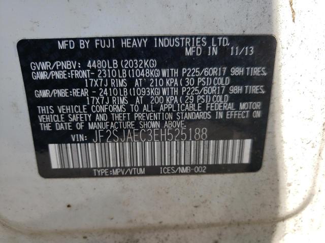 Photo 10 from auction – 2014 SUBARU FORESTER 2 with VIN JF2SJAEC3EH525188