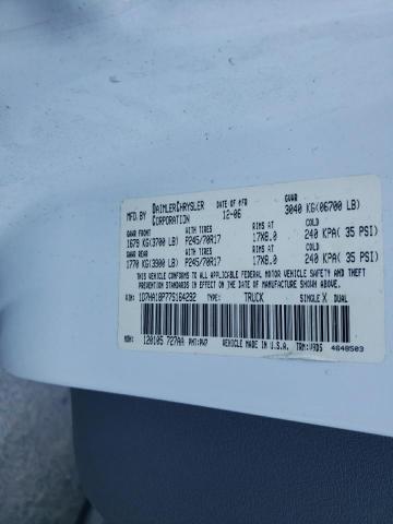 Photo 10 from auction – 2007 DODGE RAM 1500 S with VIN 1D7HA18P77S164292