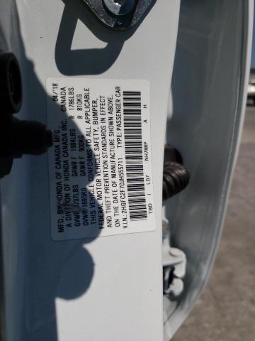 Photo 10 from auction – 2018 HONDA CIVIC EX with VIN 2HGFC2F70JH555711