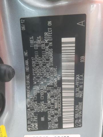 Photo 10 from auction – 2012 TOYOTA SIENNA XLE with VIN 5TDYK3DC2CS267662