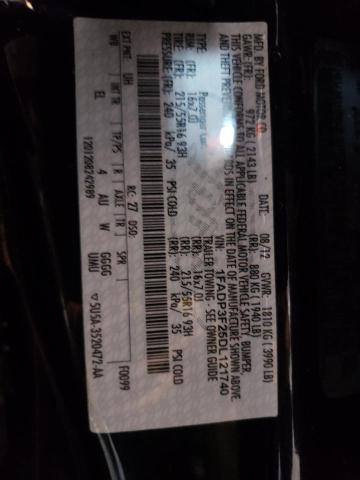 Photo 10 from auction – 2013 FORD FOCUS SE with VIN 1FADP3F25DL121740