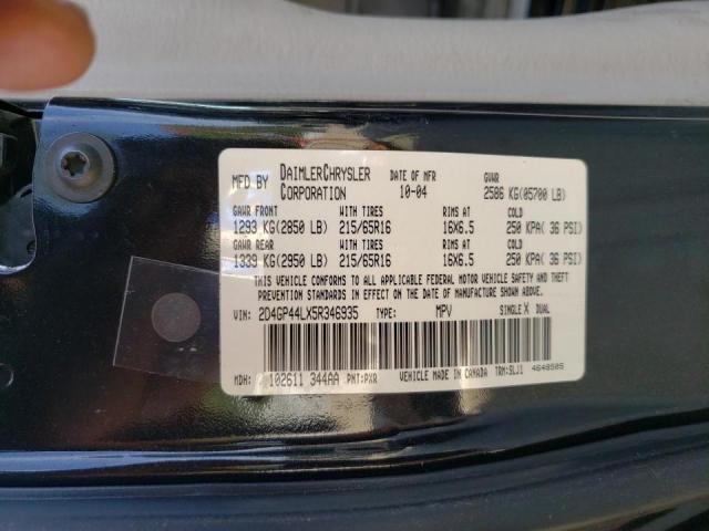 Photo 10 from auction – 2005 DODGE GRAND CARA with VIN 2D4GP44LX5R346935