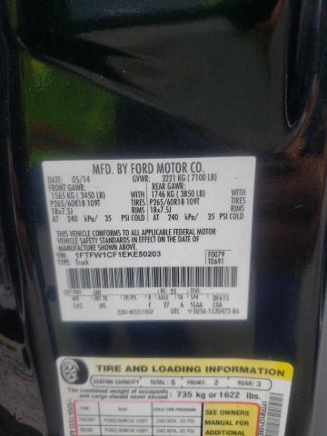 Photo 10 from auction – 2014 FORD F150 SUPER with VIN 1FTFW1CF1EKE50203
