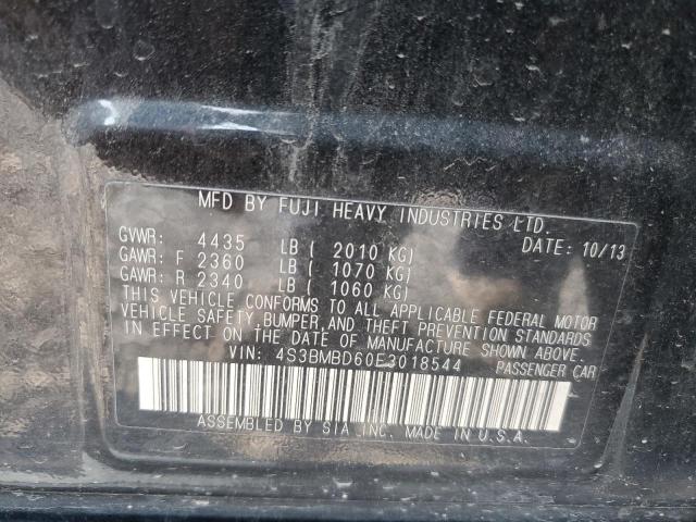 Photo 10 from auction – 2014 SUBARU LEGACY 2.5 with VIN 4S3BMBD60E3018544