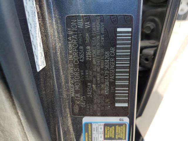 Photo 10 from auction – 2015 KIA OPTIMA LX with VIN KNAGM4A71F5634268
