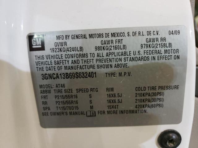 Photo 10 from auction – 2009 CHEVROLET HHR LS with VIN 3GNCA13B69S632401