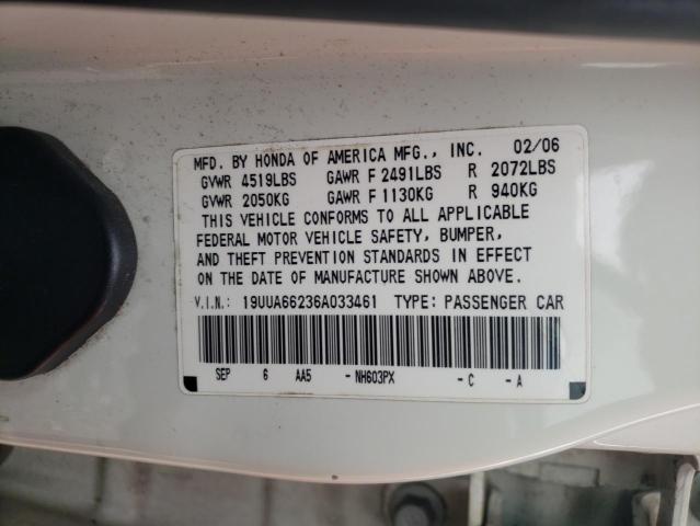 Zdjęcie 10 z aukcji – 2006 ACURA 3.2TL z VIN 19UUA66236A033461