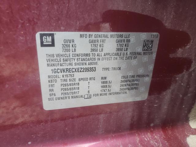 Photo 10 from auction – 2014 CHEVROLET SILVERADO with VIN 1GCVKRECXEZ209353