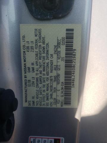 Photo 10 from auction – 2008 NISSAN ALTIMA 3.5 with VIN 1N4BL24E08C219879