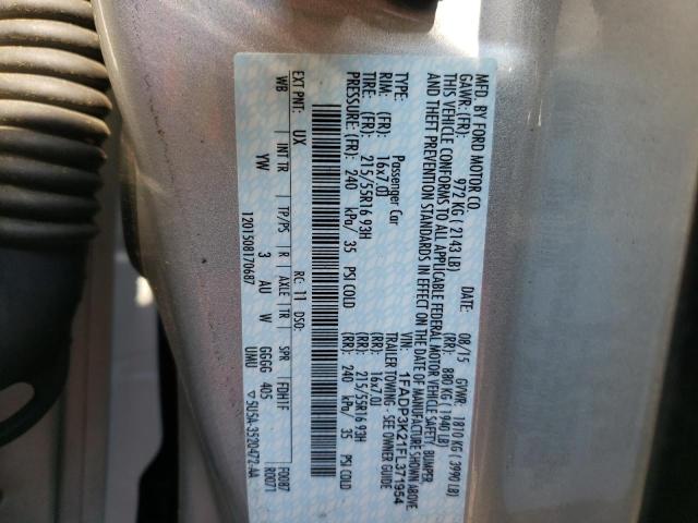 Photo 10 from auction – 2015 FORD FOCUS SE with VIN 1FADP3K21FL371954