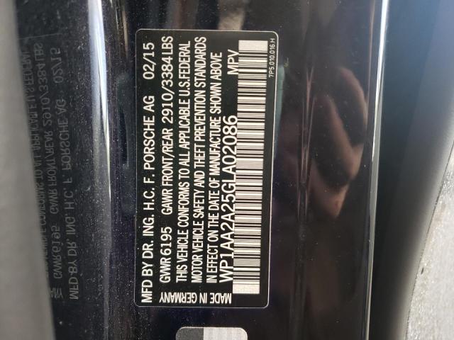Photo 10 from auction – 2016 PORSCHE CAYENNE with VIN WP1AA2A25GLA02086
