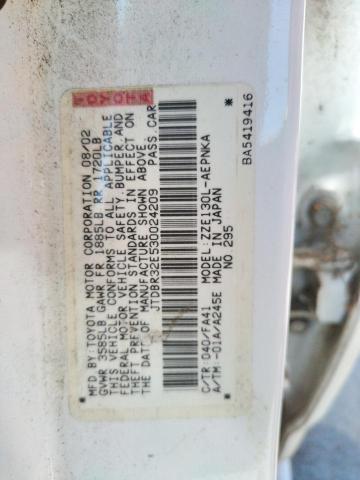 Foto 10 de la subasta – 2003 TOYOTA COROLLA CE con VIN JTDBR32E530024209