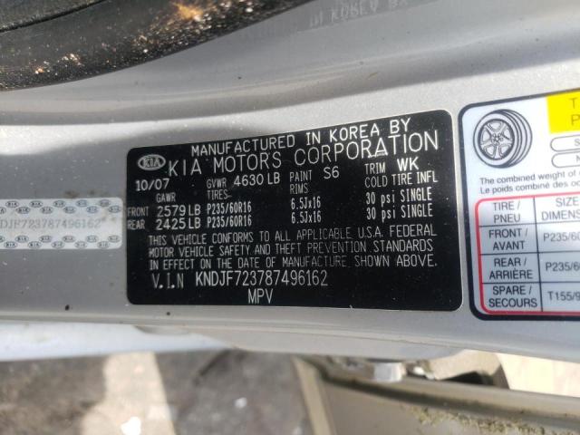 Photo 10 from auction – 2008 KIA SPORTAGE E with VIN KNDJF723787496162