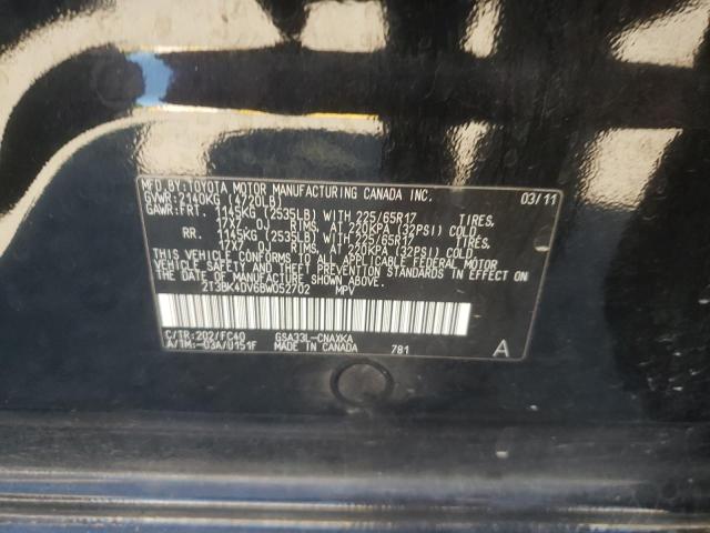 Фото 10 с аукциона – 2011 TOYOTA RAV4 с VIN 2T3BK4DV6BW052702