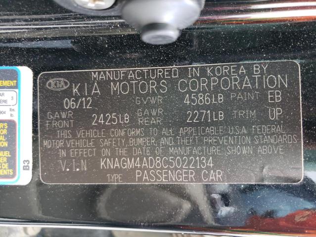 Photo 10 from auction – 2012 KIA OPTIMA HYB with VIN KNAGM4AD8C5022134