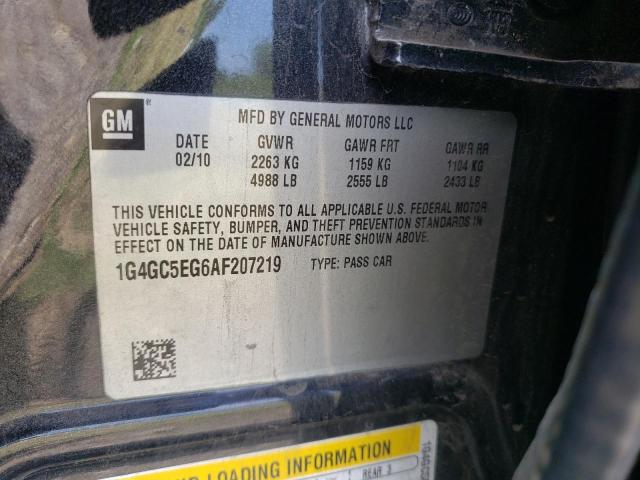 Photo 10 from auction – 2010 BUICK LACROSSE C with VIN 1G4GC5EG6AF207219