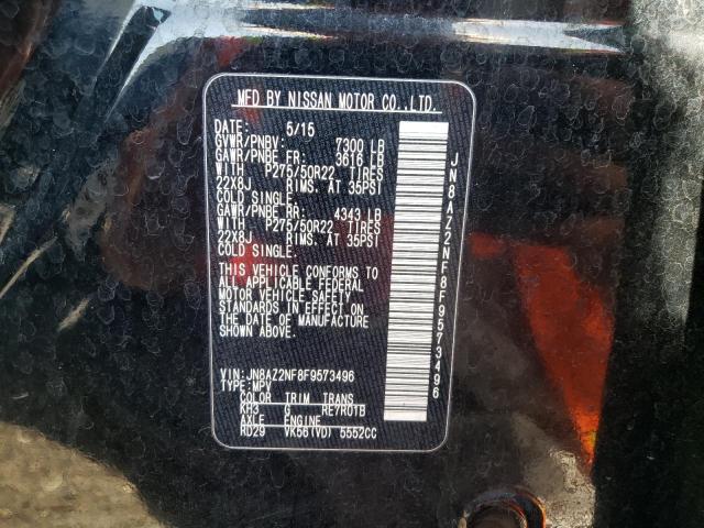 Photo 10 from auction – 2015 INFINITI QX80 with VIN JN8AZ2NF8F9573496