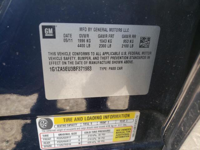 Photo 10 from auction – 2011 CHEVROLET MALIBU LS with VIN 1G1ZA5EU3BF371983