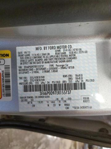 Photo 10 from auction – 2014 FORD FUSION TIT with VIN 3FA6P0D97ER155737