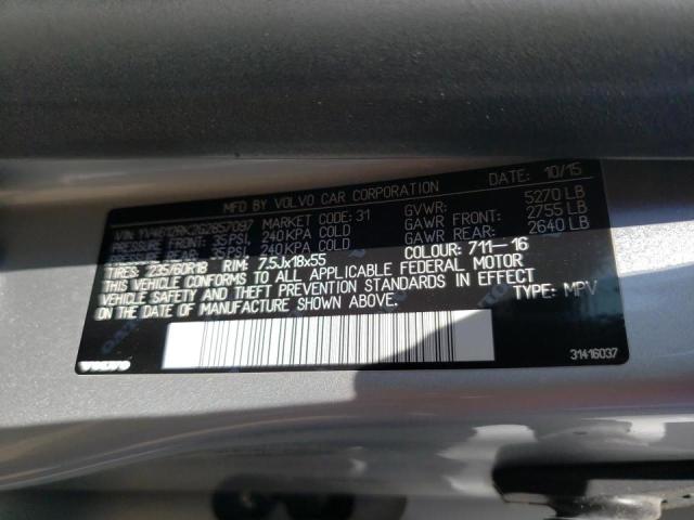 Photo 10 from auction – 2016 VOLVO XC60 T5 PR with VIN YV4612RK2G2857097