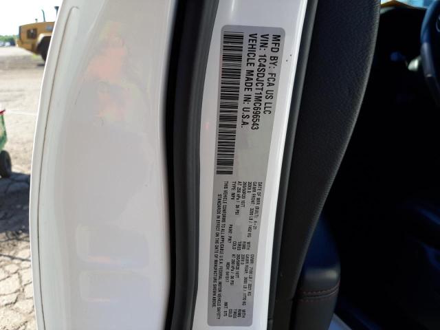 Photo 10 from auction – 2021 DODGE DURANGO R/ with VIN 1C4SDJCT1MC696543