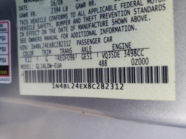 Photo 10 from auction – 2008 NISSAN ALTIMA 3.5 with VIN 1N4BL24EX8C282312