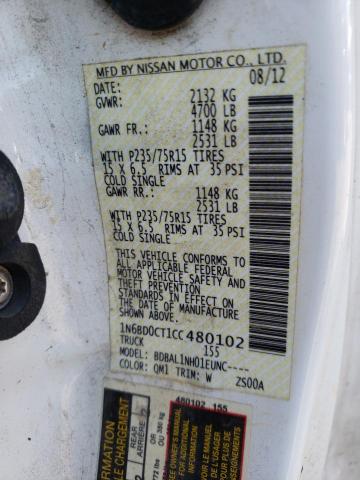 Photo 10 from auction – 2012 NISSAN FRONTIER S with VIN 1N6BD0CT1CC480102