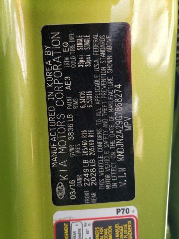 Photo 10 from auction – 2016 KIA SOUL with VIN KNDJN2A29G7868274