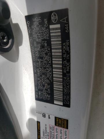 Photo 10 from auction – 2010 SCION TC with VIN JTKDE3B71A0315141