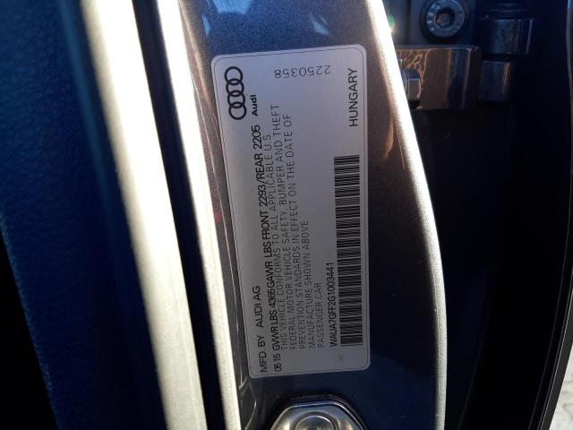 Photo 10 from auction – 2016 AUDI A3 PREMIUM with VIN WAUA7GFF2G1003441