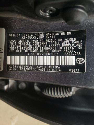 Photo 10 from auction – 2014 TOYOTA CAMRY L with VIN 4T1BF1FK7EU378852