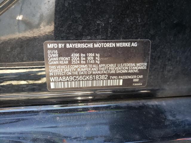 Photo 10 from auction – 2016 BMW 320 I with VIN WBA8A9C56GK618382