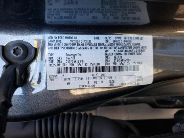 Photo 10 from auction – 2015 FORD FOCUS SE with VIN 1FADP3K26FL216557